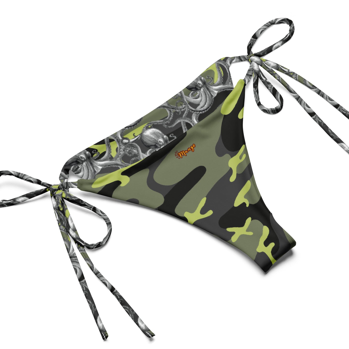 All-over print recycled string bikini