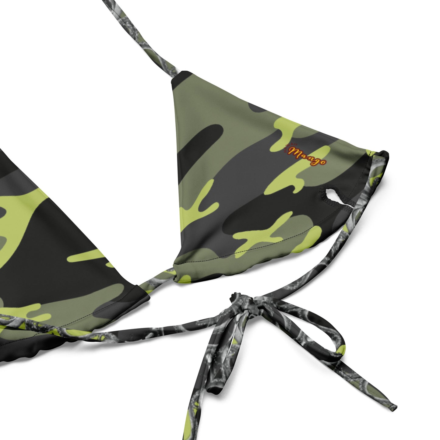 All-over print recycled string bikini