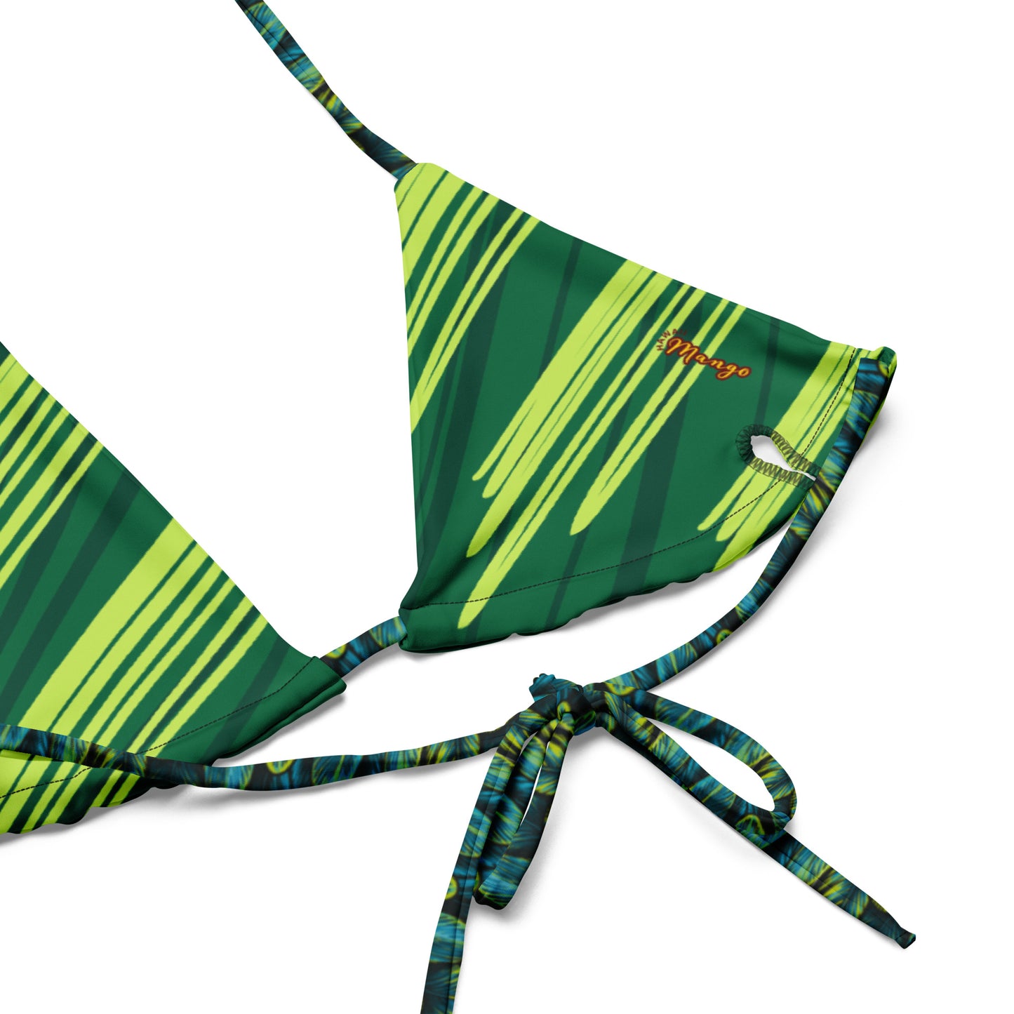 All-over print recycled string bikini