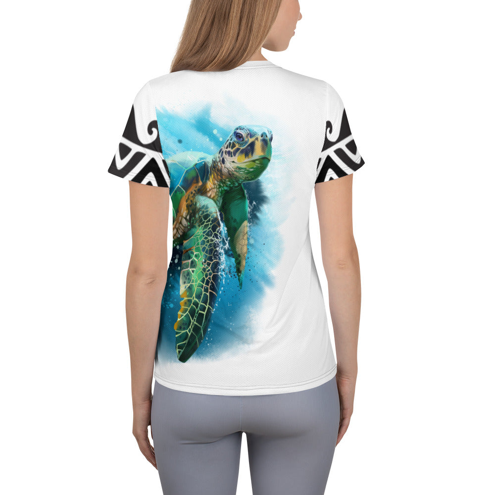 All-Over Print Women's Athletic T-shirt