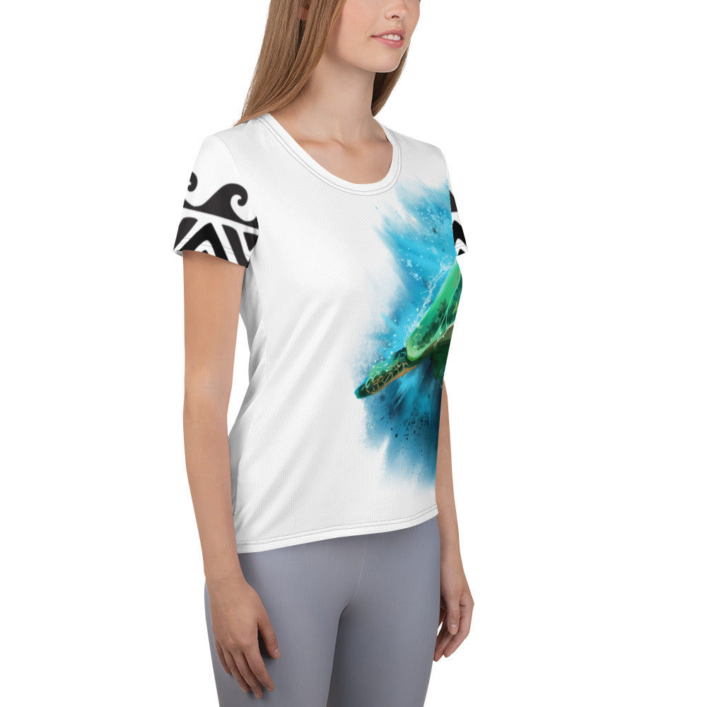 All-Over Print Women's Athletic T-shirt